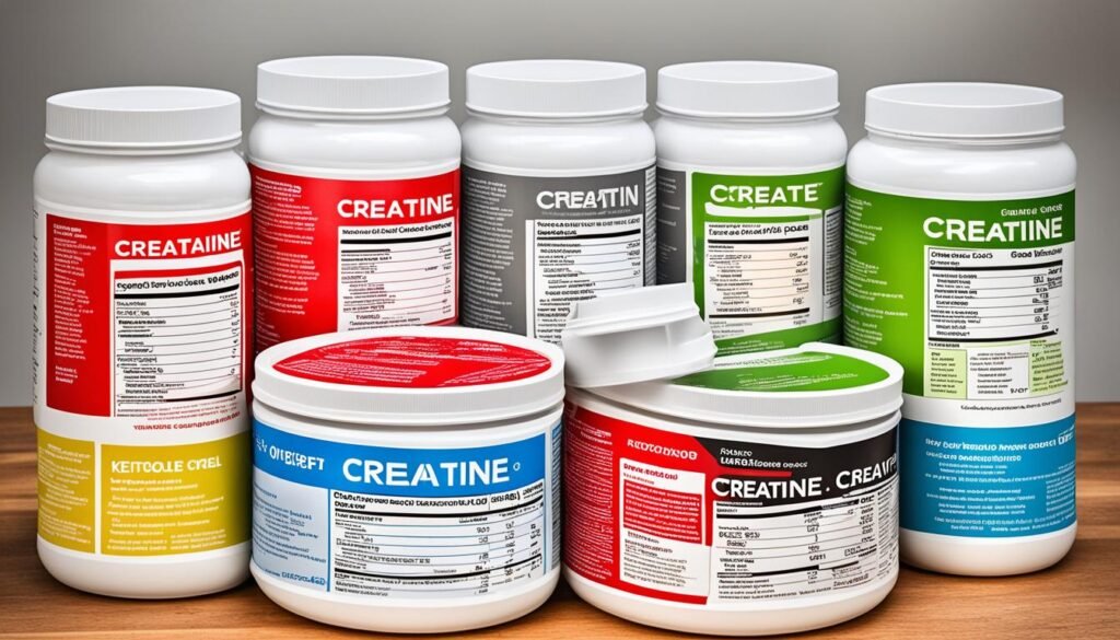 Creatine and low carb diet supplementation chart