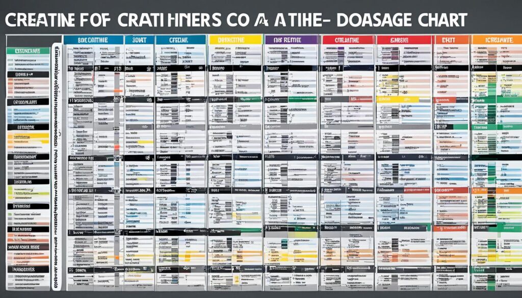 Recommended Creatine Dosage Chart