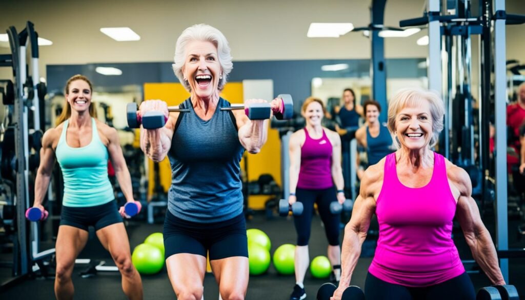 Women engaging in weightlifting